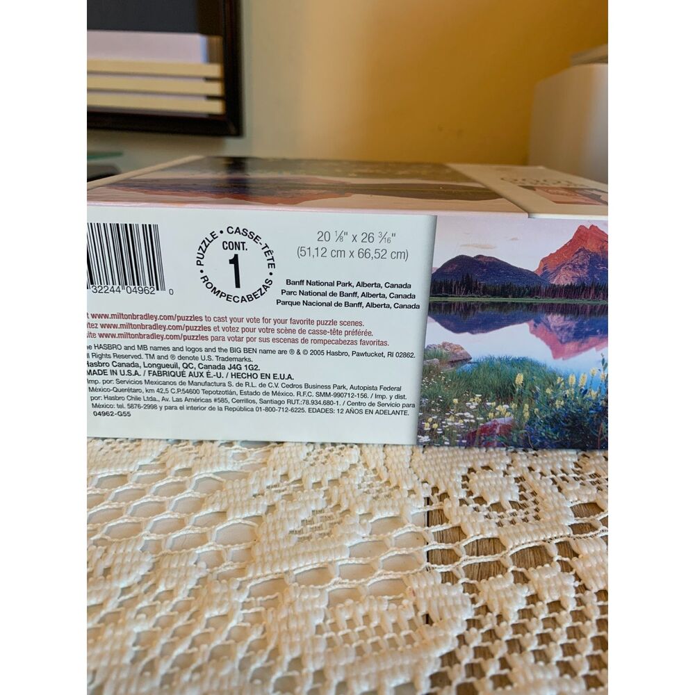 1000 Piece Puzzle Banff National Park Sealed Milton Bradley - Picture 4 of 5